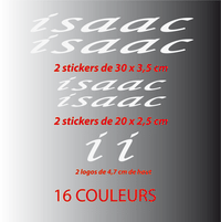 Kit Stickers Autocollants Isaac - STICKERS PERSO