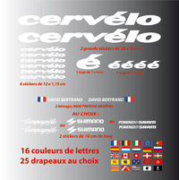 Kit Stickers Autocollants XXL Cervélo - STICKERS PERSO