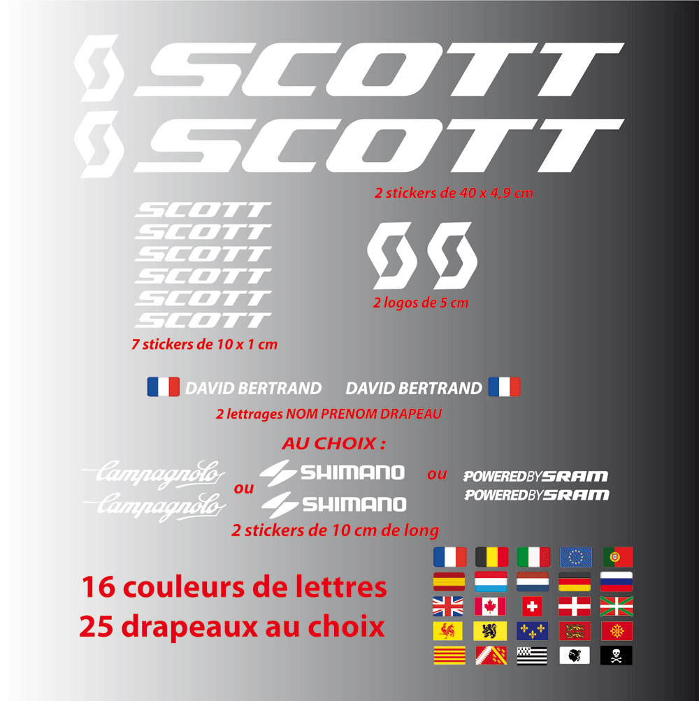 Kit Autocollant Cadre Scott Ransom Eride 2023 Kit Autocollant Cadre Scott Ransom Eride 2023
