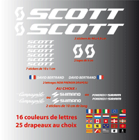 Kit Stickers Autocollants XXL Nouveau Scott - STICKERS PERSO