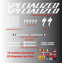 Kit Stickers Autocollants XXL Specialized - STICKERS PERSO