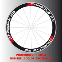 Stickers Autocollants pour 2 roues Carbone 50 - STICKERS PERSO