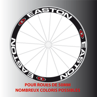 Stickers Autocollants pour 2 roues Easton 50mm - STICKERS PERSO