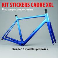 Sticker cadre vélo drapeau personnalisable - TenStickers Sticker cadre vélo drapeau personnalisable - TenStickers