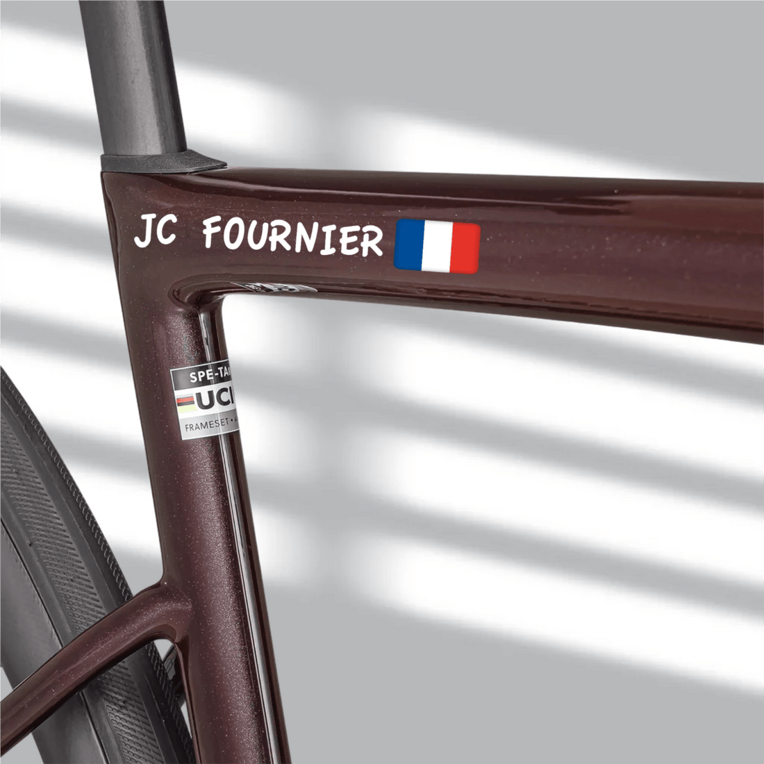 Sticker Autocollant Nom Drapeau Vélo sans fond typo 4 - Stickers Perso