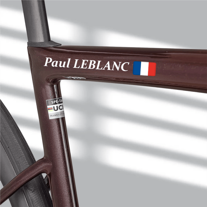 Sticker Autocollant Nom Drapeau Vélo sans fond typo 9
