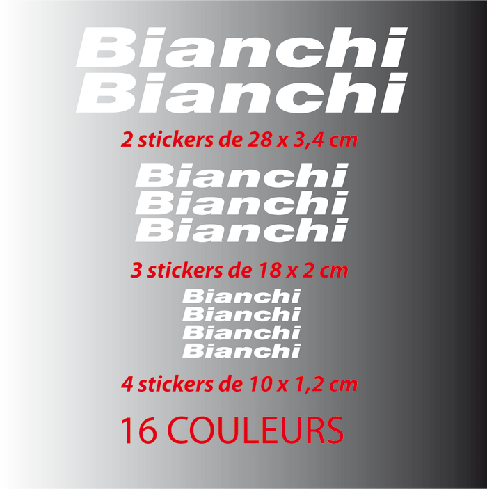 Kit Stickers Autocollants Bianchi