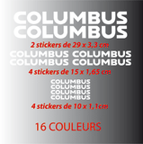 Kit Stickers Autocollants Columbus - STICKERS PERSO