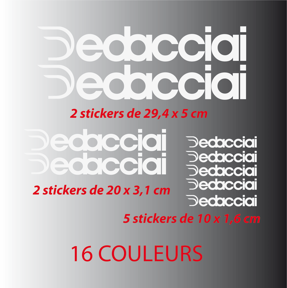 Kit Stickers Autocollants Deda - STICKERS PERSO