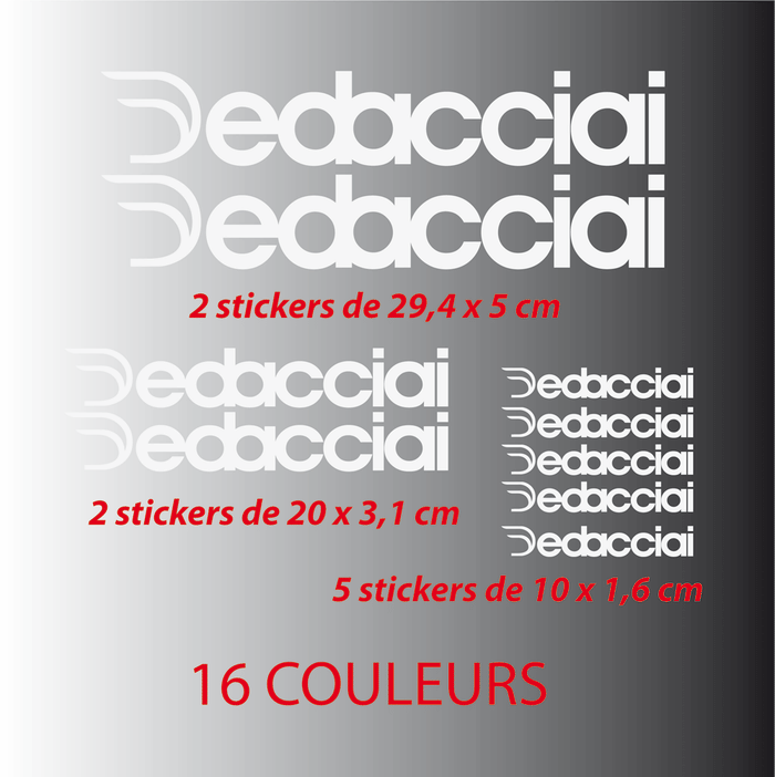 Kit Stickers Autocollants Deda