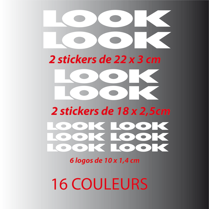 Kit Stickers Autocollants Look