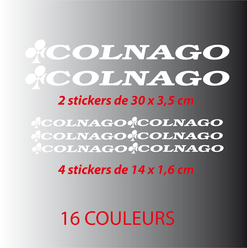 Kit Stickers Autocollants Nouveau Colnago - STICKERS PERSO