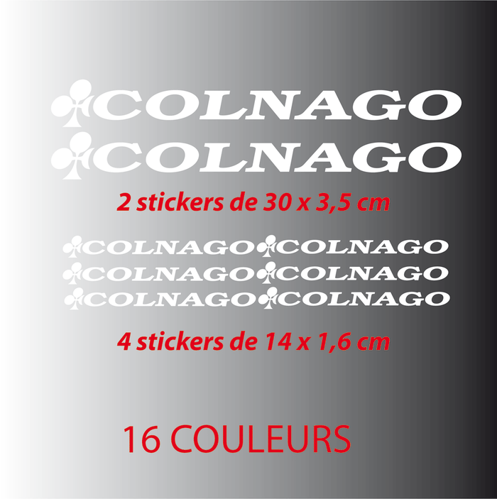 Kit Stickers Autocollants Nouveau Colnago