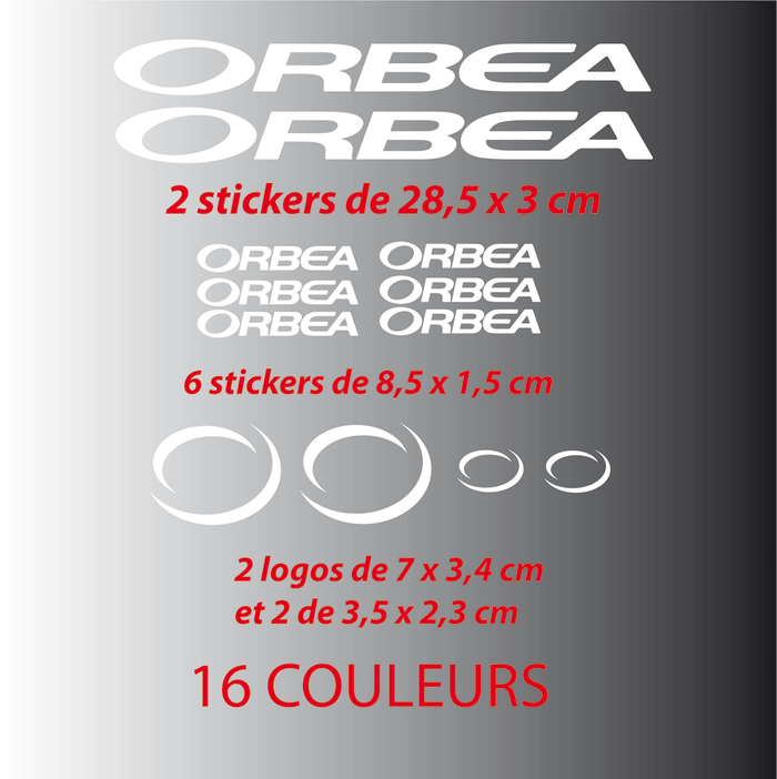Kit Stickers Autocollants Orbéa