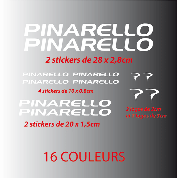 Kit Stickers Autocollants Pinarello - STICKERS PERSO