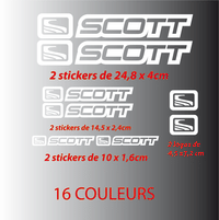 Kit Stickers Autocollants Scott - STICKERS PERSO