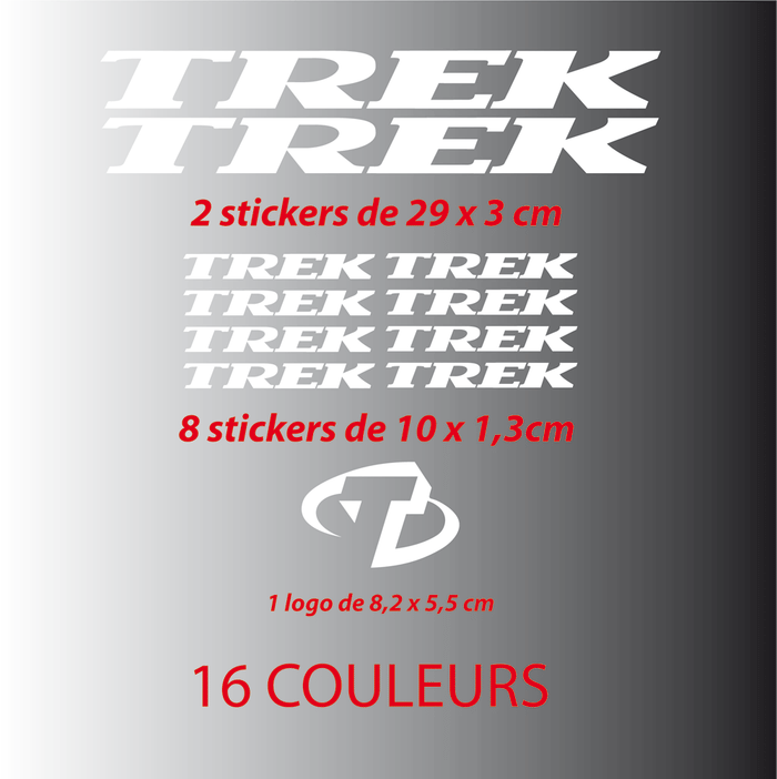 Kit Stickers Autocollants Trek