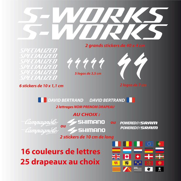 Kit Stickers Autocollants XXL S-Works