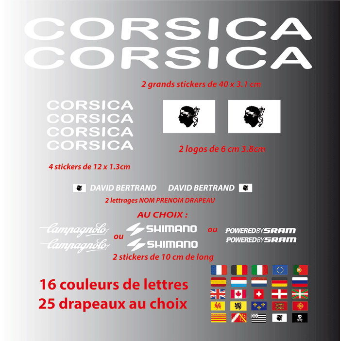 Kit Stickers XXL Corse