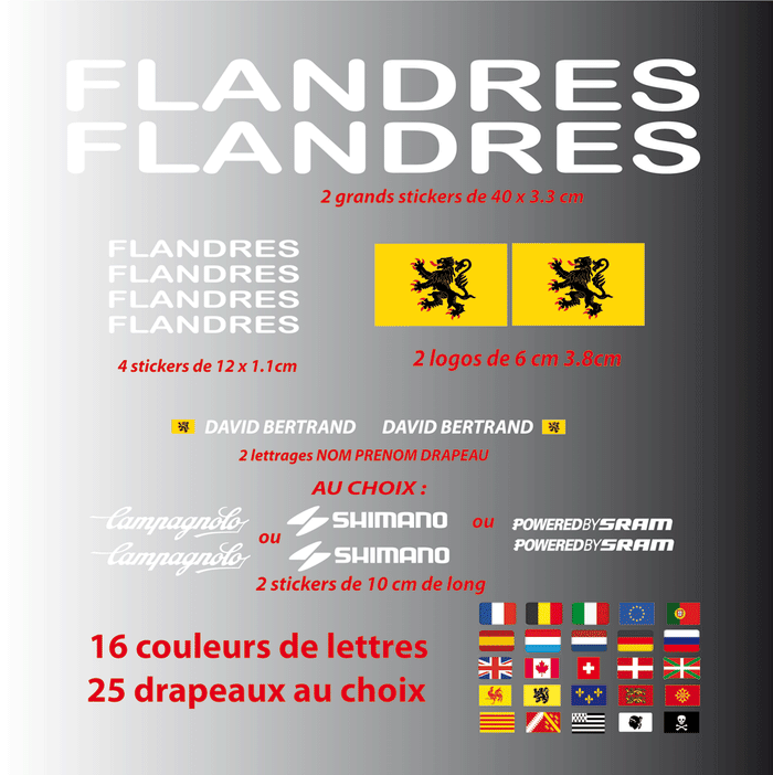 Kit Stickers XXL Flandres