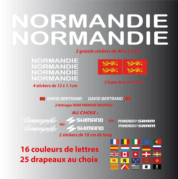 Kit Stickers XXL Normandie
