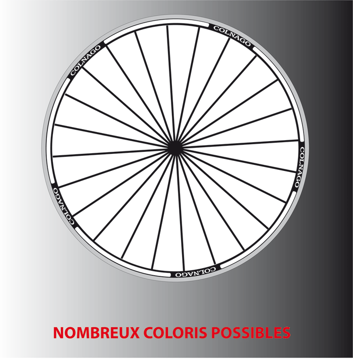 Liserés Stickers Autocollants Colnago jantes hautes ou basses