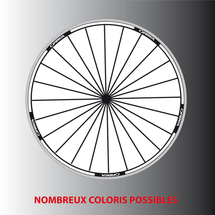 Liserés Stickers Autocollants Orbea jantes hautes ou basses
