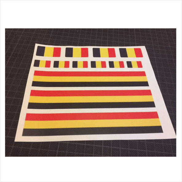 Planche Belgique - Stickers Perso