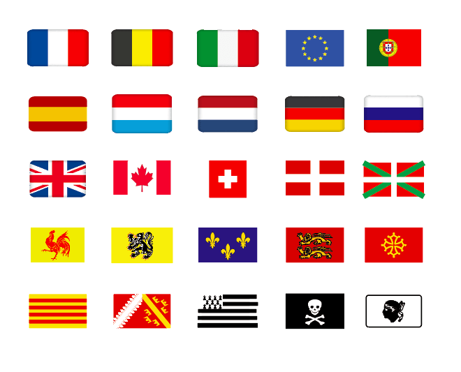 Sticker Autocollant Nom Drapeau Vélo sans fond typo 6 - STICKERS PERSO