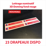Stickers autocollant 3D doming rouge - Stickers Perso