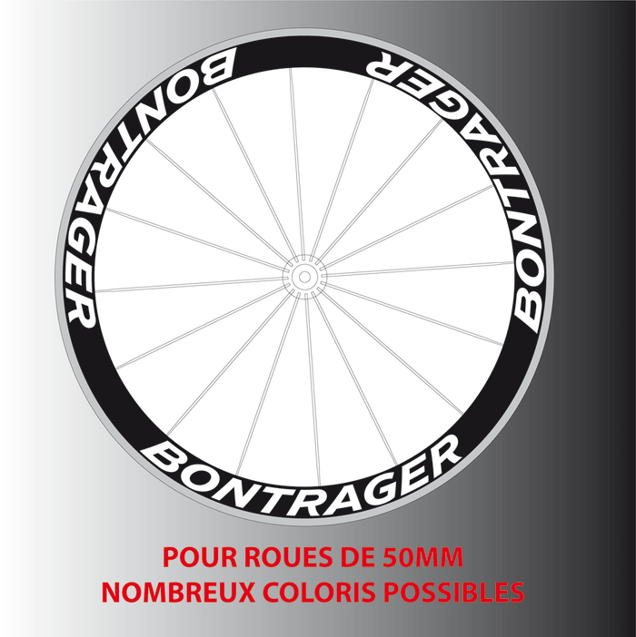 Stickers Autocollants pour 2 roues Bontrager 50mm