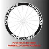 Stickers Autocollants pour 2 roues Bontrager 50mm - STICKERS PERSO