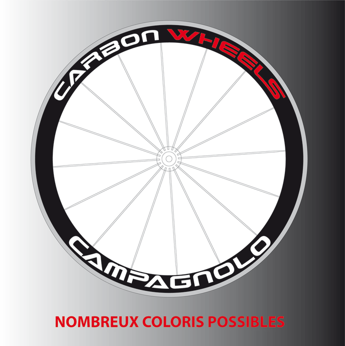 Stickers Autocollants pour 2 roues Campagnolo Carbon
