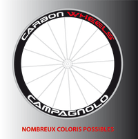 Stickers Autocollants pour 2 roues Campagnolo Carbon - STICKERS PERSO