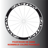 Stickers Autocollants pour 2 roues Easton V2 50mm - STICKERS PERSO