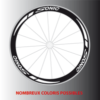 Stickers Autocollants pour 2 roues Sonic Flamme - STICKERS PERSO