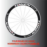 Stickers Autocollants pour 2 roues Token 50mm - STICKERS PERSO
